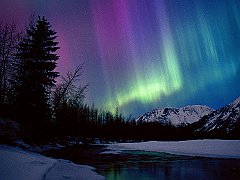 Northern Lights Over Portage River Valley, Alaska